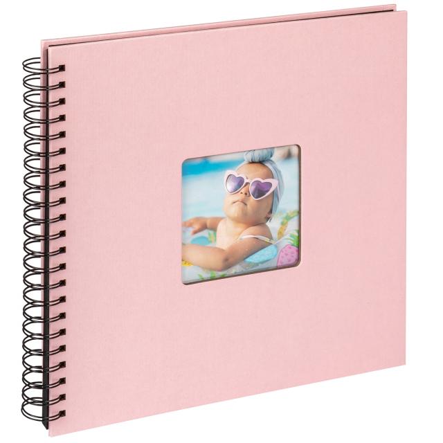 Fun Vauvaalbumi Vaaleanpunainen - 30x30 cm (50 Mustaa sivua/25 lehteä)