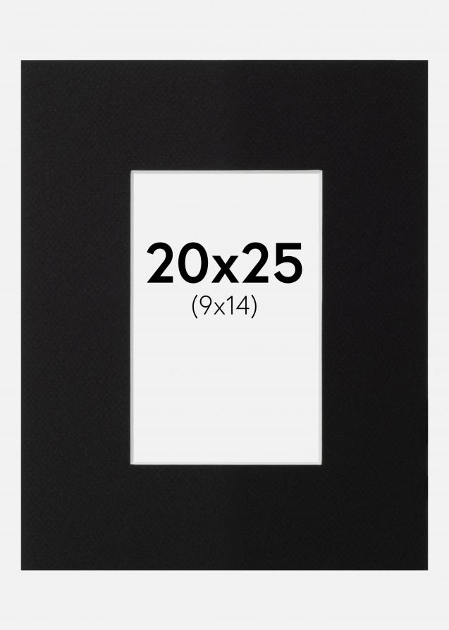 Paspatuuri XL Musta (Valkoinen keskus) 20x25 cm (9x14)