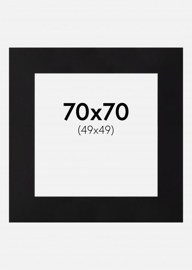 Paspatuuri XL Musta (Valkoinen Keskus) 70x70 cm (49x49)