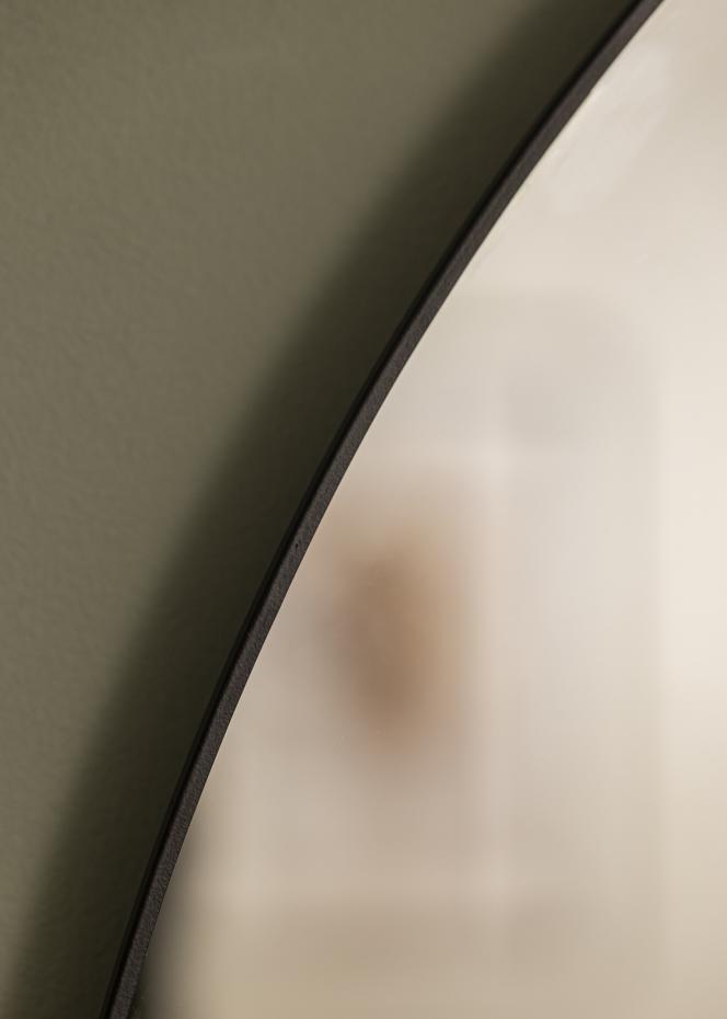 KAILA Round Mirror - Thin Black 80 cm 
