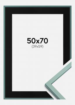 Kehys E-Line Vihre 50x70 cm - Paspatuuri Musta 40x60 cm