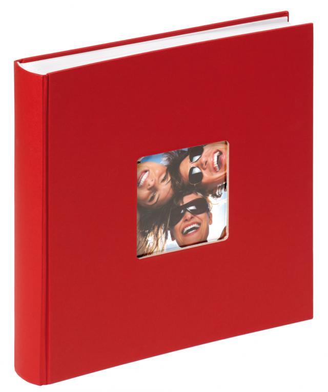 Fun Punainen- 30x30 cm (100 Valkoista sivua / 50 lehteä)