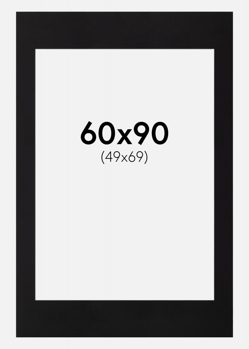 Paspatuuri Musta (Valkoinen keskus) 60x90 cm (49x69)