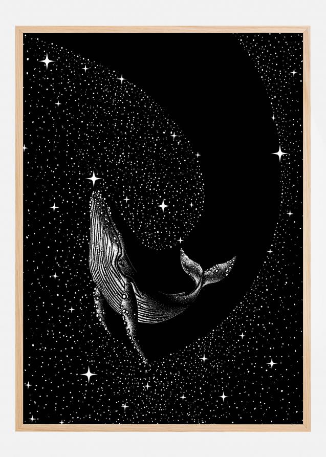 Starry Whale (Black Version) Juliste