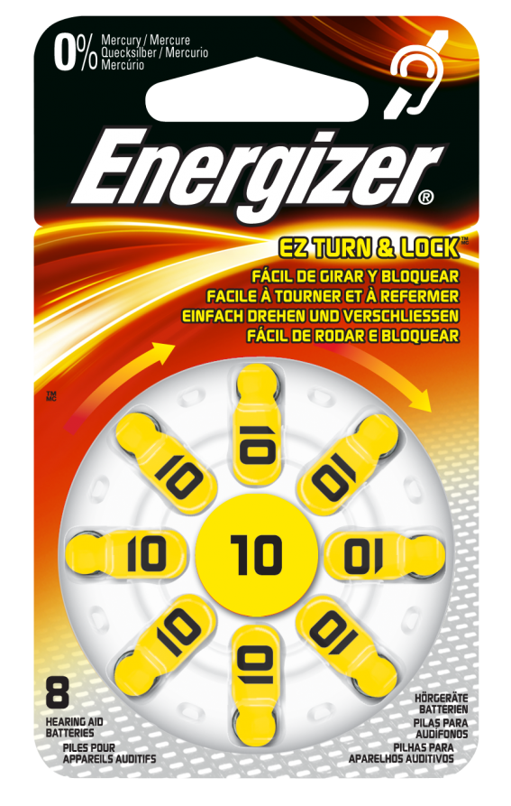 Energizer Kuulolaitteen paristo Size 10 - 8-pakkaus