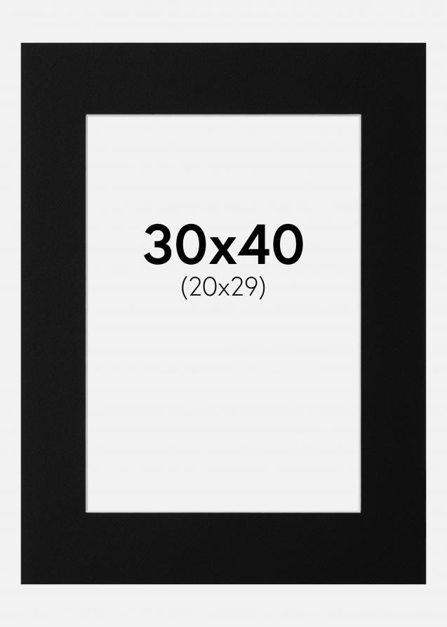 Paspatuuri Canson Musta (Valkoinen keskus) 30x40 cm (20x29)