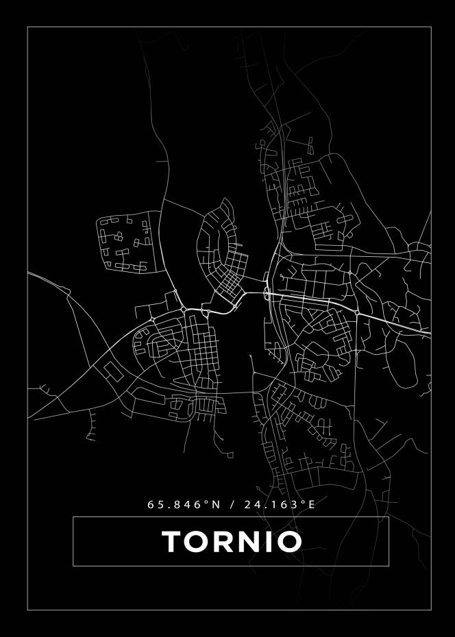 Kartta - Tornio - Musta Juliste