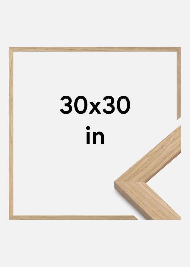 Kehys Oak Wood Akryylilasi 30x30 inches (76,2x76,2 cm)