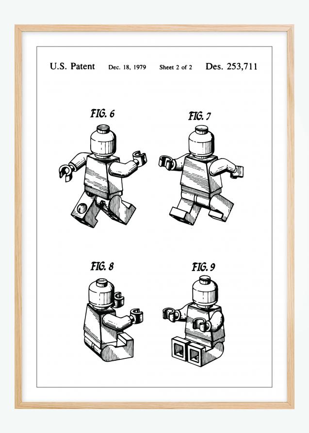 Patentti Piirustus - Lego II Juliste
