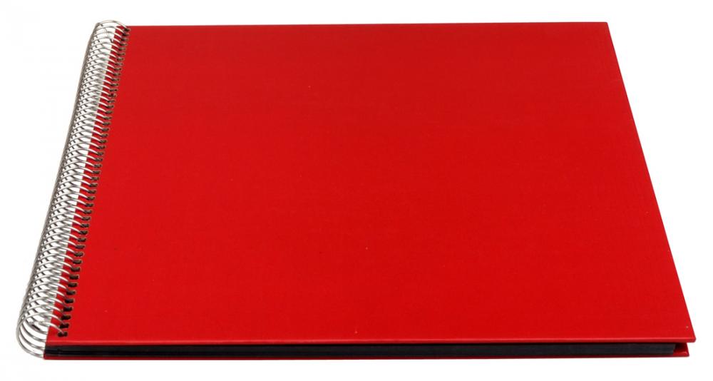 Innova Festival Punainen - 28x29 cm (60 Mustaa sivua / 30 lehte)