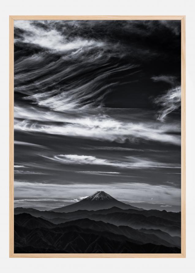 Expressive clouds Fuji Juliste