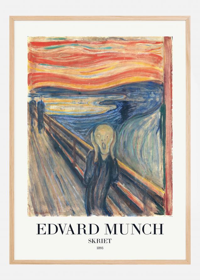 Edvard Munch - Skriet (The Scream) Juliste