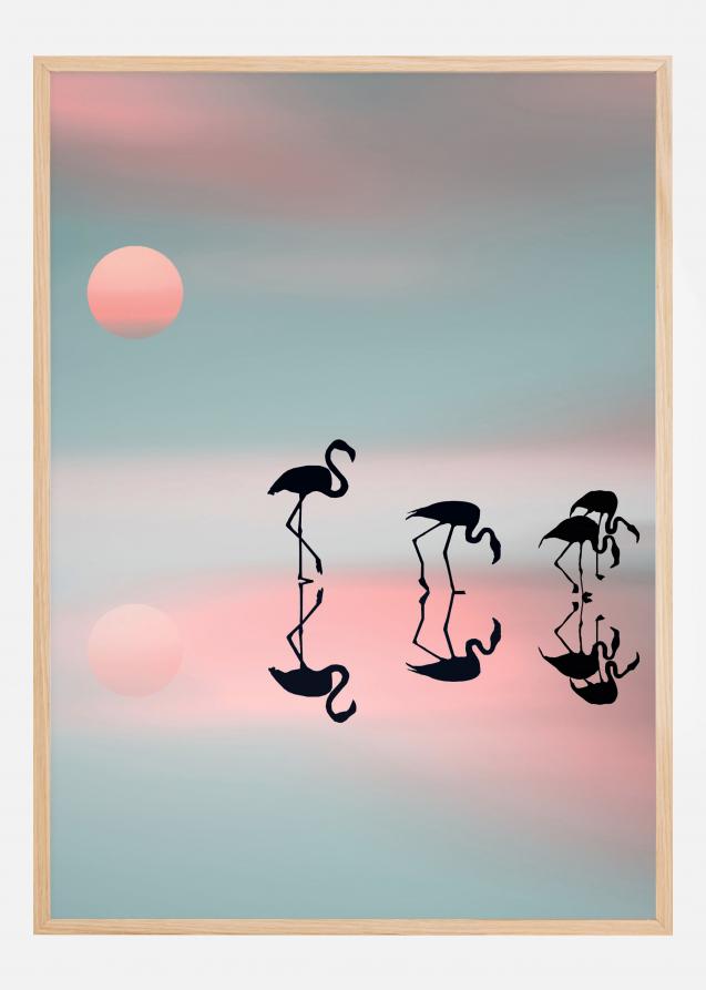 Family Flamingos Juliste