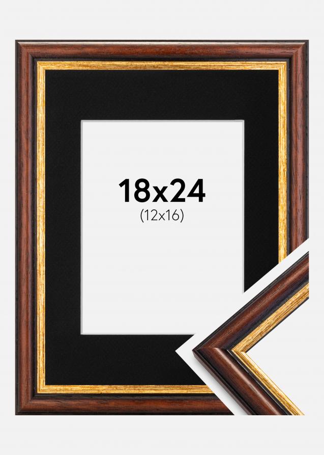 Kehys Siljan Ruskea 18x24 cm - Paspatuuri Musta 13x17 cm