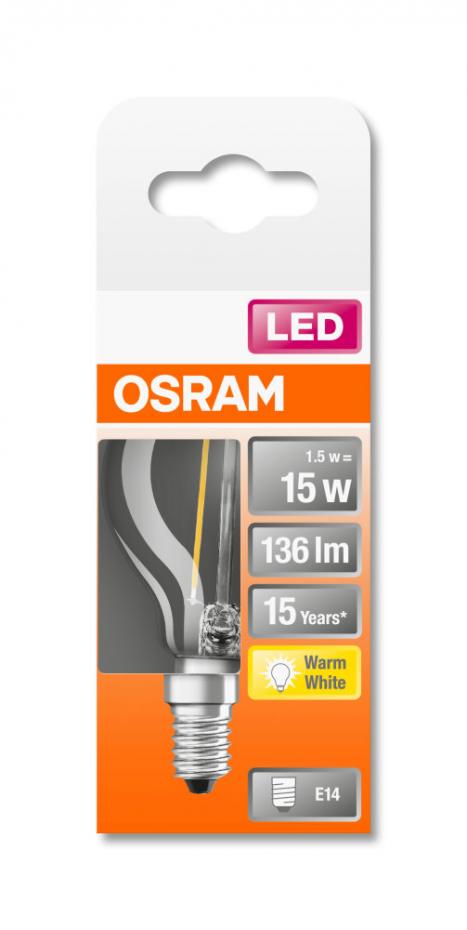 Osram Illum LED Kirkas - E14 1,5W