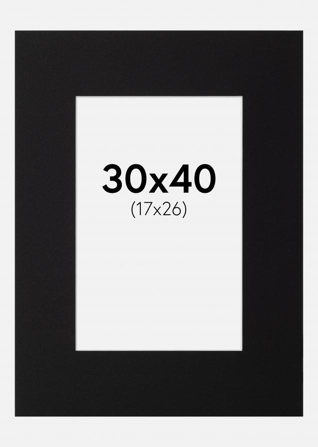 Paspatuuri Canson Musta (Valkoinen keskus) 30x40 cm (17x26)