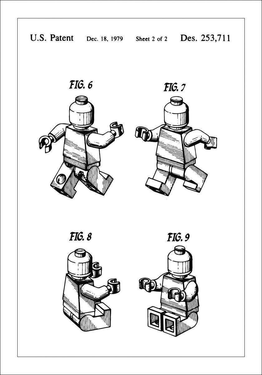Patenttipiirustus - Lego II Juliste