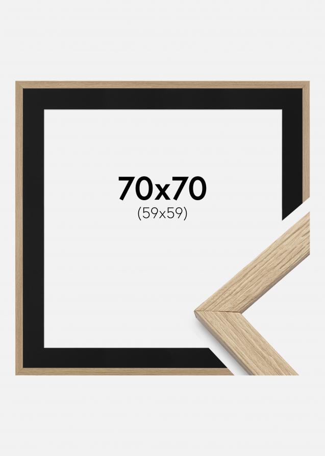 Kehys Stilren Tammi 70x70 cm - Paspatuuri Musta 60x60 cm
