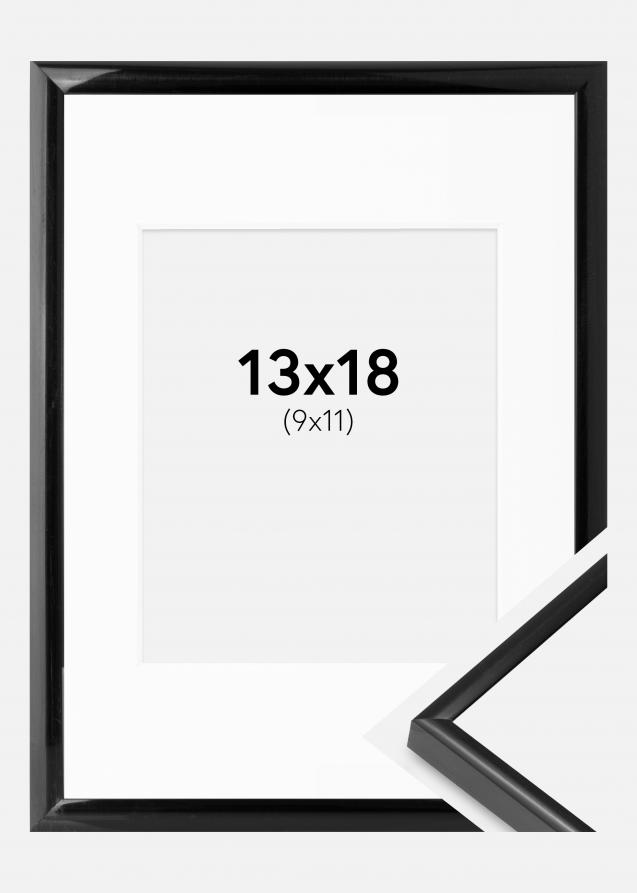 Kehys BGA Modern Style Musta 13x18 cm - Passepartout Valkoinen 10x12 cm