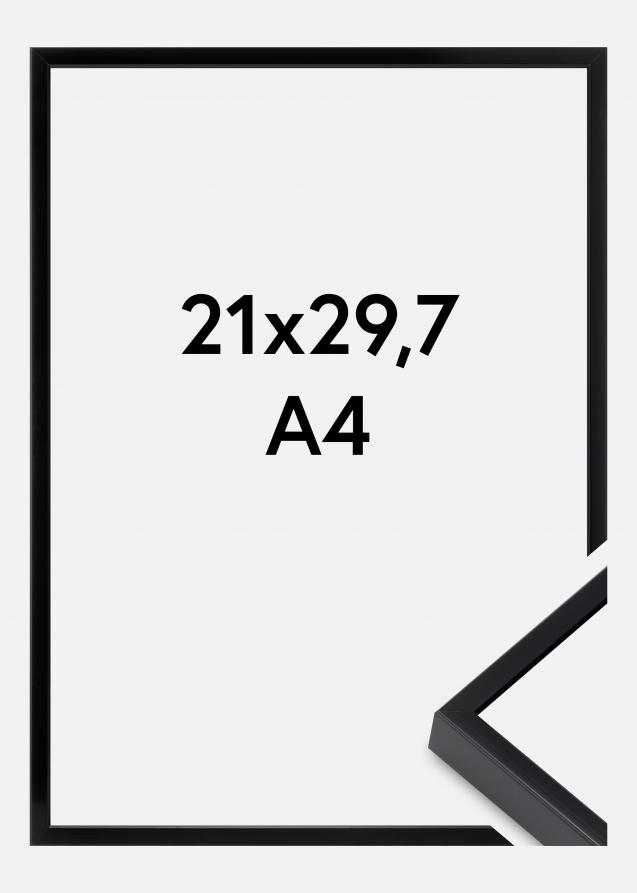 Alumiinikehys Akryylilasi Musta 21x29,7 cm (A4)
