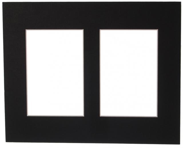 Paspatuuri Musta Kollaasi 2 kuvalle 20x30 cm (9x14)