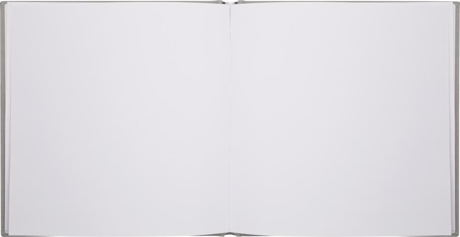 Guest Book Harmaa 18x18 cm (96 Valkoista Sivua / 48 Lehte)