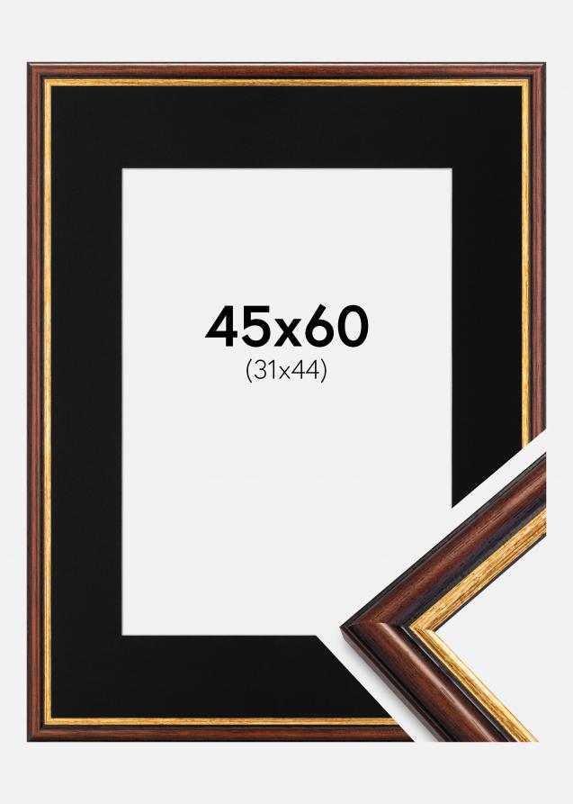 Kehys Siljan Ruskea 45x60 cm - Paspatuuri Musta 32x45 cm
