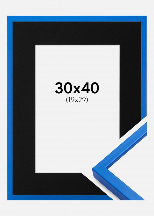 Kehys E-Line Sininen 30x40 cm - Paspatuuri Musta 20x30 cm