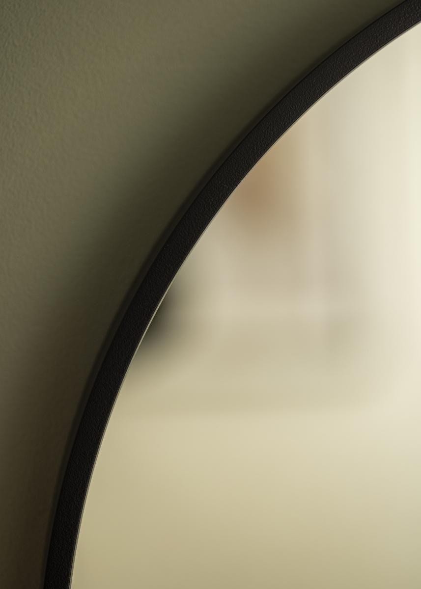KAILA Round Mirror - Edge Black 50 cm Ø