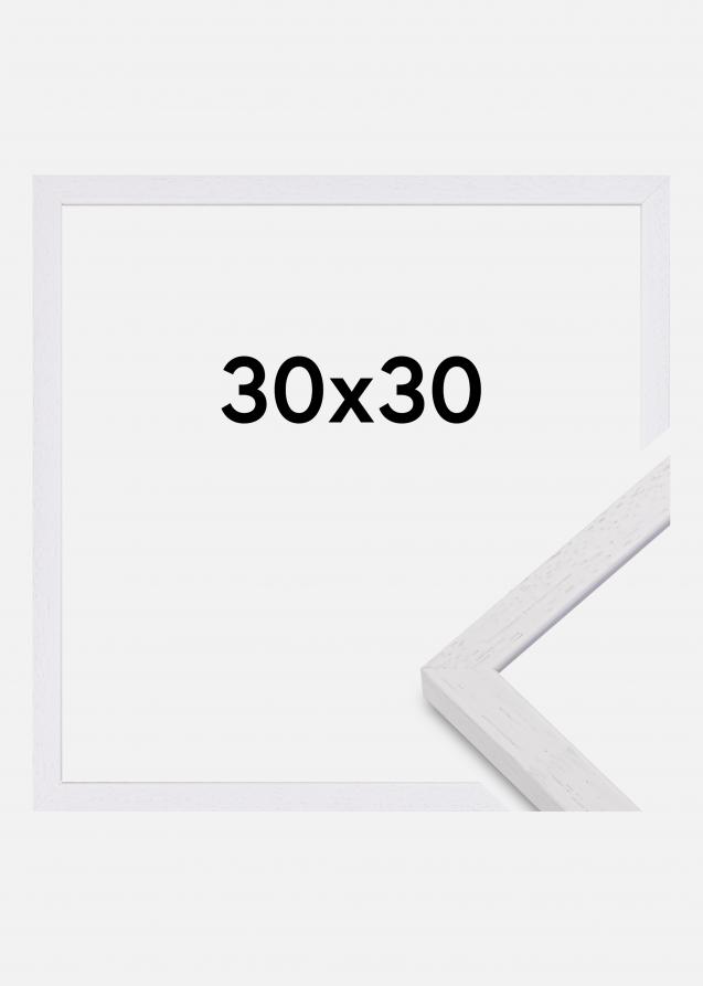 Valokuvakehys Glendale Matta heijastamaton lasi Valkoinen 30x30 cm