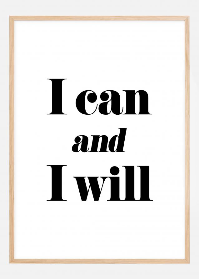 I can and I will Juliste