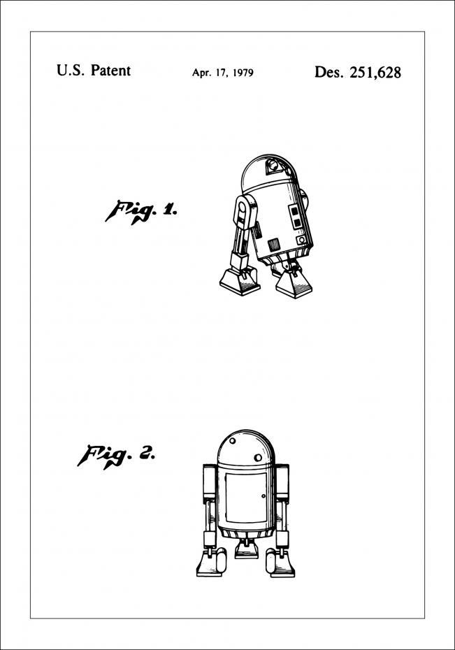Patenttipiirustus - Star Wars - R2-D2 Juliste