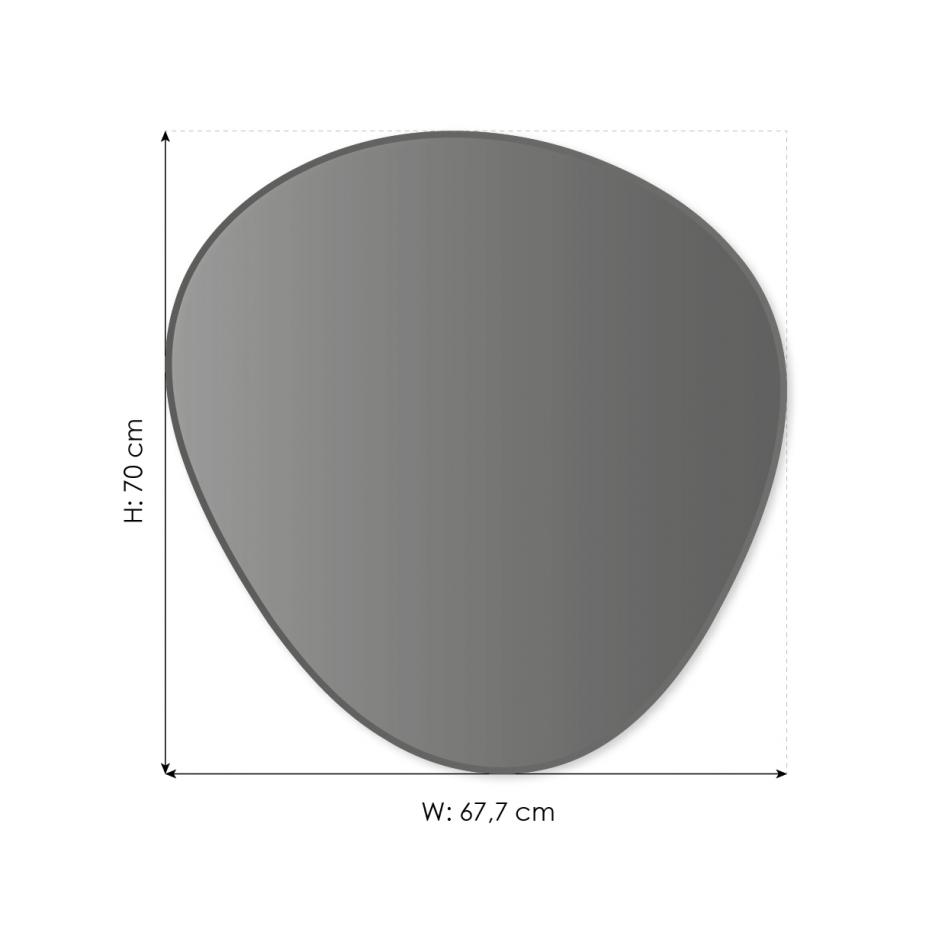 Peili Shape Warm Grey 68x70 cm