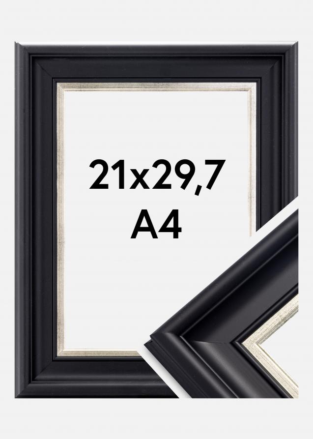 Kehys Dalarna Akryylilasi Musta-Hopeanvärinen 21x29,7 cm (A4)