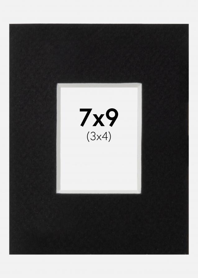 Paspatuuri Musta (Valkoinen keskus) 7x9 cm (3x4)