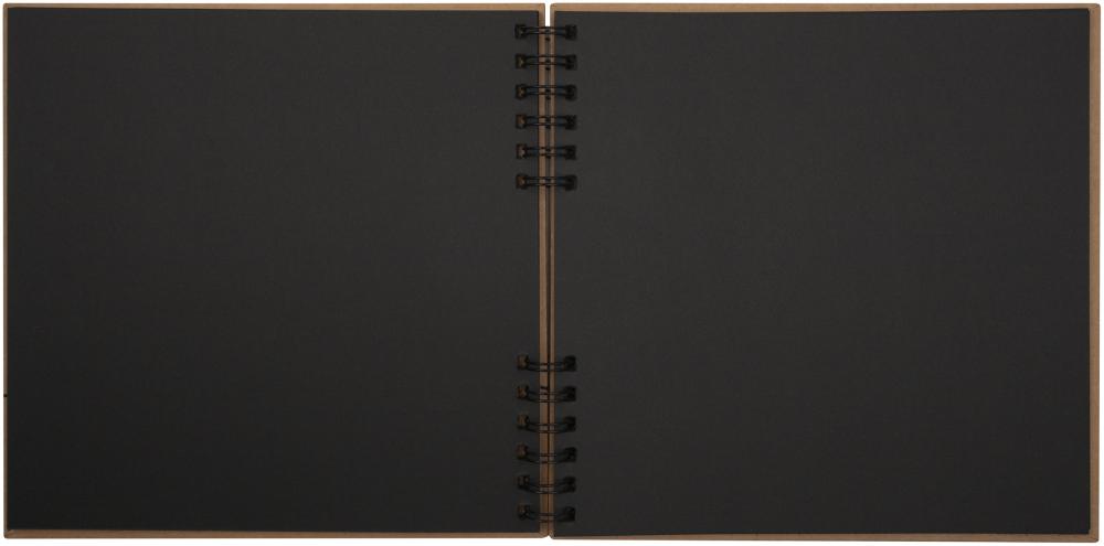 Travel Spiraalialbumi Ruskea - 25x25 cm (48 mustaa sivua / 24 lehte)