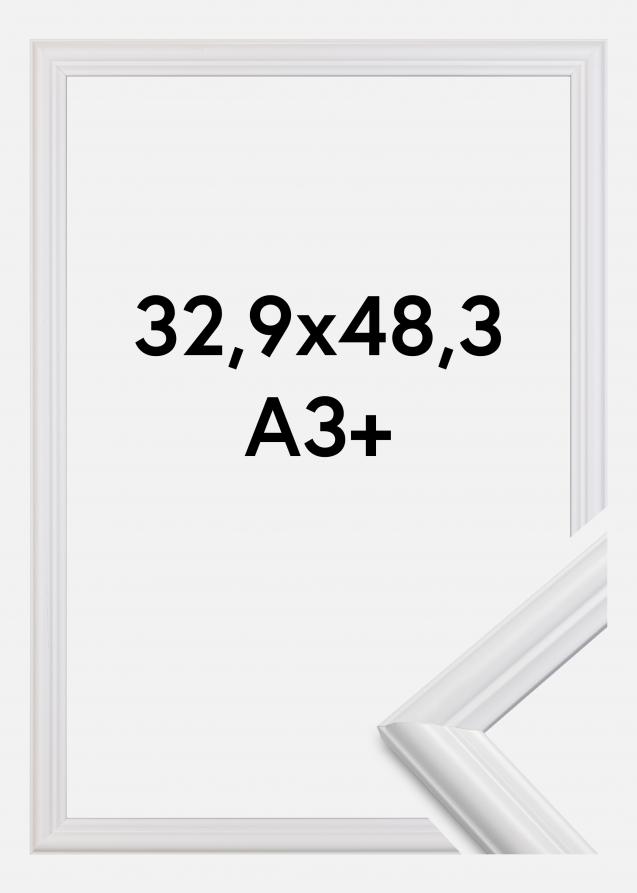 Kehys Siljan Akryylilasi Valkoinen 32,9x48,3 cm (A3+)