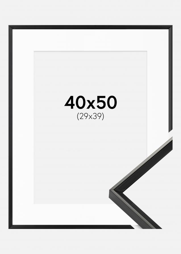Kehys Desire Musta 40x50 cm - Passepartout Valkoinen 30x40 cm