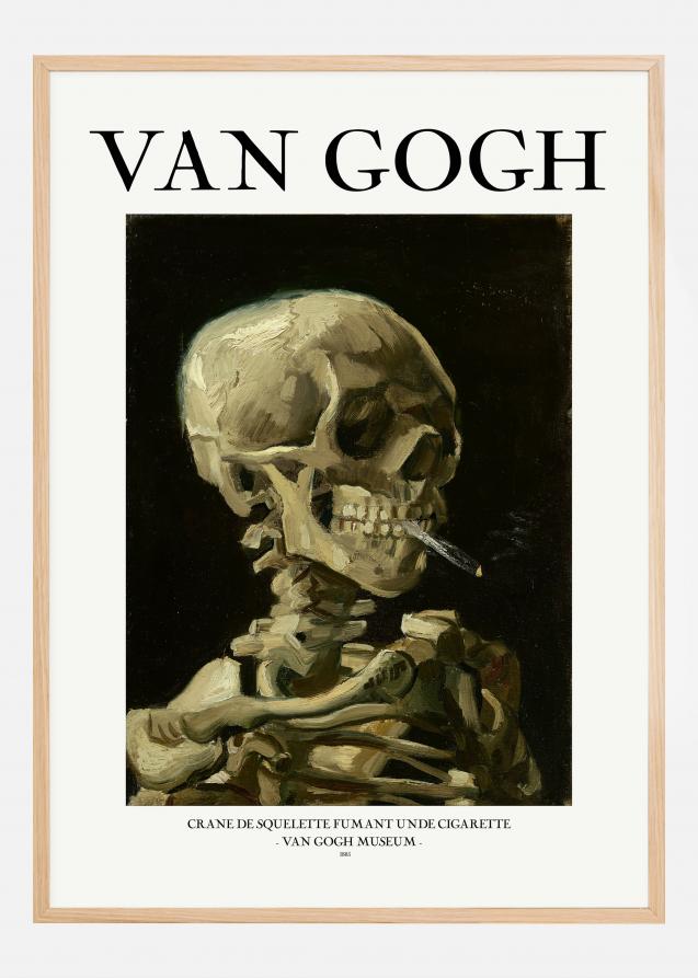 VAN GOGH - Head of a skeleton with a burning cigarette Juliste