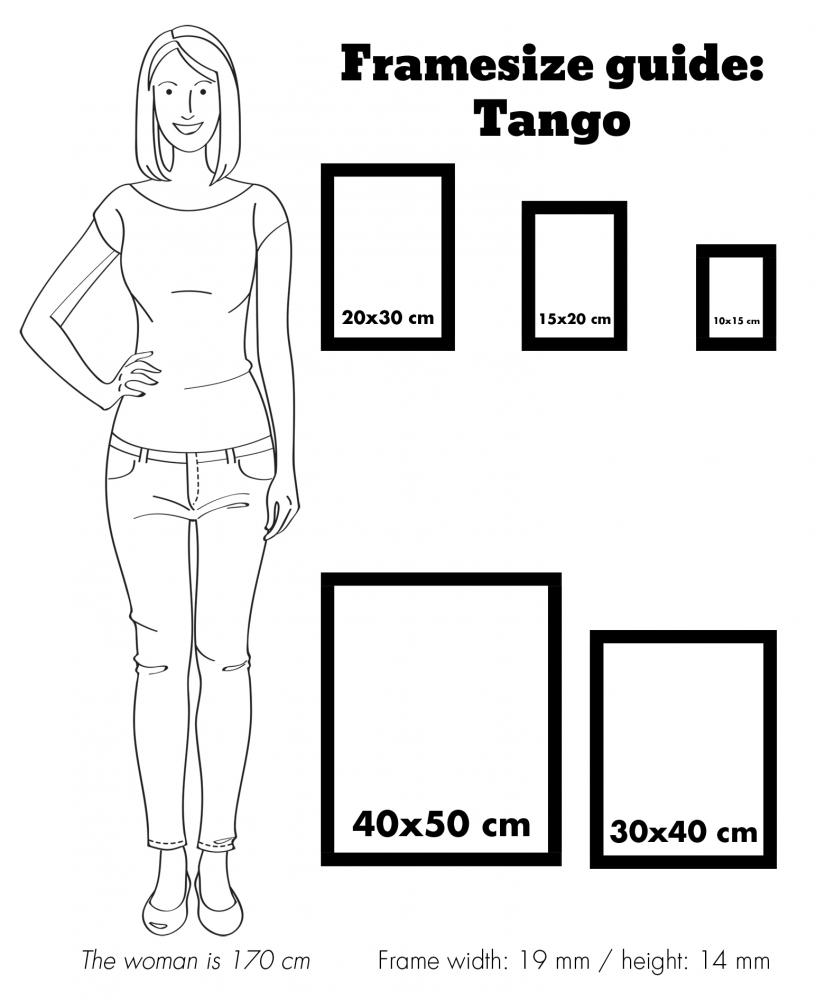 Kehys Tango Wood Terksenharmaa - 15x20 cm