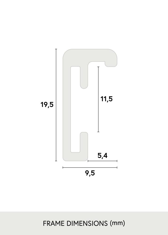 Kehys Nielsen Premium Classic Hopeanvrinen 21x29,7 cm (A4)