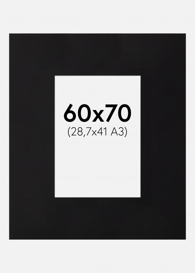 Paspatuuri XXL Musta (Valkoinen Keskus) 60x70 cm (28,7x41)