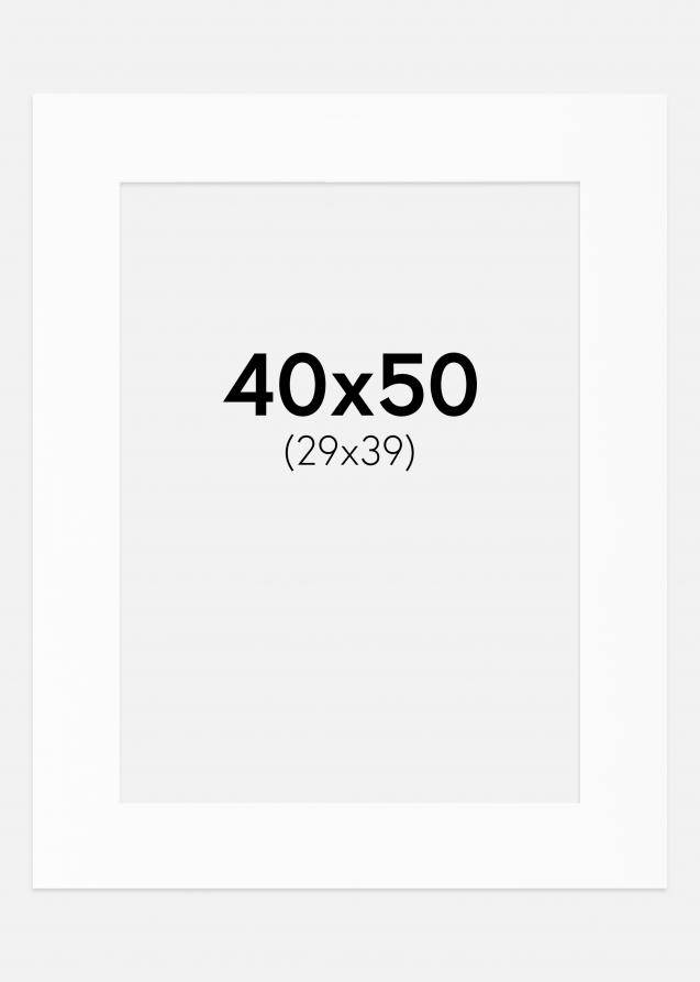 Paspatuuri Valkoinen Standard (Valkoinen keskus) 40x50 cm (29x39)