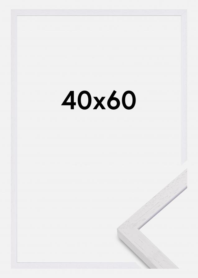 Valokuvakehys Glendale Matta heijastamaton lasi Valkoinen 40x60 cm