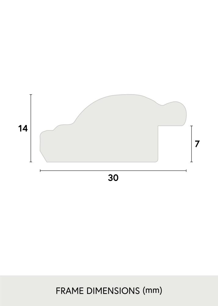Kehys Strmstad Hopeanvrinen 21x29,7 cm (A4)