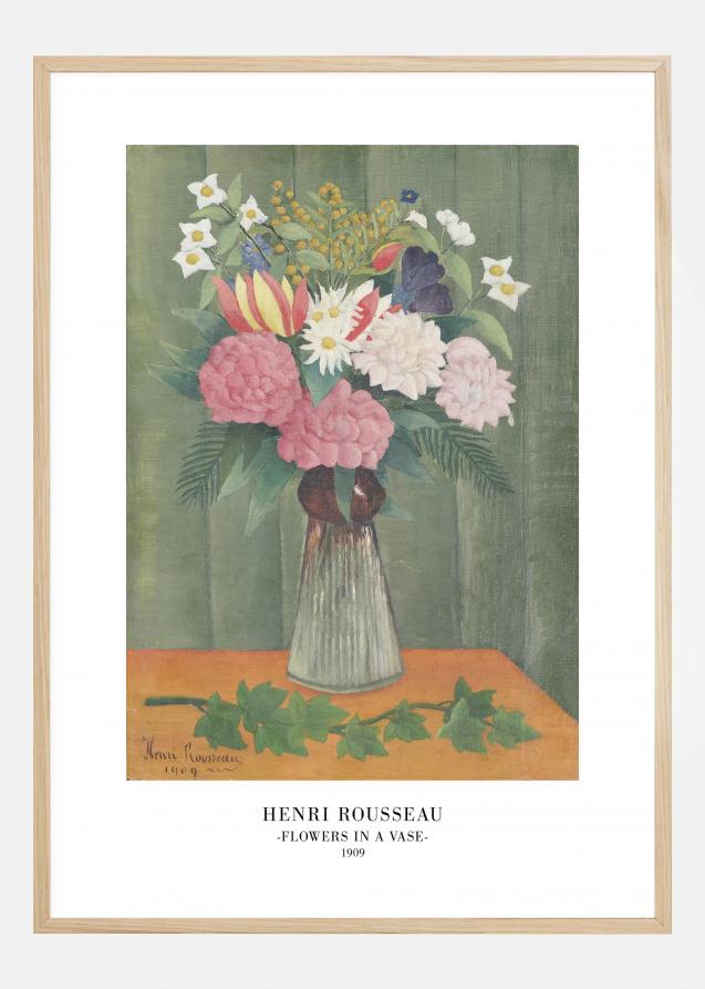 Henri Rousseau - Flowers In a Vase Juliste