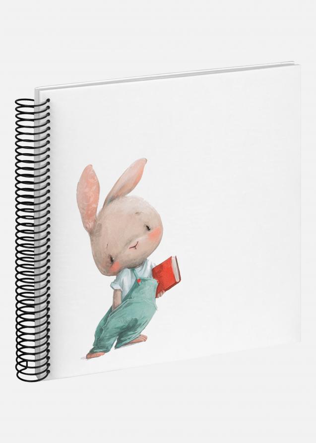 Bunny Nosey Kierrealbumi Valkoinen - 24x24 cm (40 Valkoista sivua / 20 lehteä)