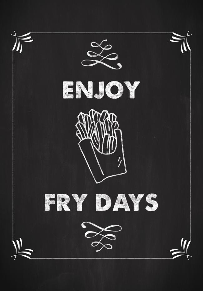 Enjoy fry days Juliste