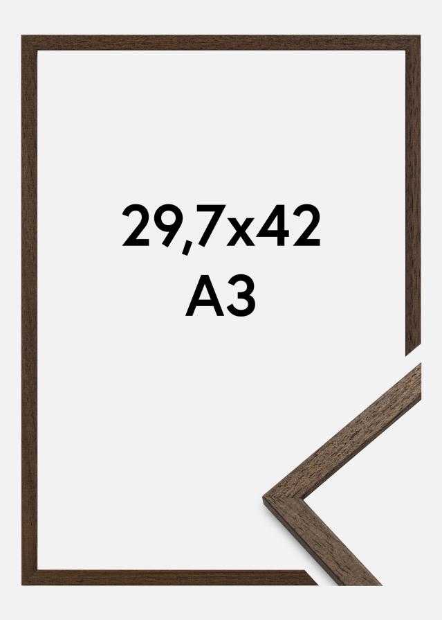 Kehys Edsbyn Akryylilasi Saksanpähkinä 29,7x42 cm (A3)