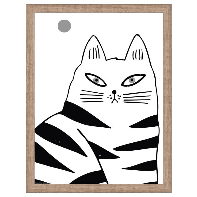 Kehys Liv Harmaa 30x40 cm - Passepartout Valkoista 8x12 inches